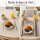 Bistrot Tischsets 2er Set – abwaschbare Platzsets 43 x 28 cm