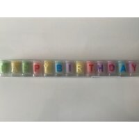 OUTLET - RESTPOSTEN - 24 Kerzen im Glas - Happy Birthday - 13 einzelne Kerzen im Glas, Größe H/Ø: ca. 5 x 3 cm