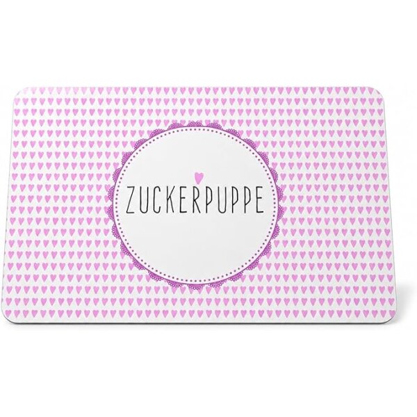 OUTLET - B - Ware - ReWu Frühstücksbrettchen Schneidebrett 23x14 cm aus Resopal -  langlebig, Kratzfest & Spülmaschinenfest - Zuckerpuppe