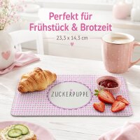 OUTLET - B - Ware - ReWu Frühstücksbrettchen Schneidebrett 23x14 cm aus Resopal -  langlebig, Kratzfest & Spülmaschinenfest - Zuckerpuppe