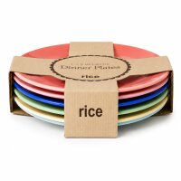 Melamin Teller Set Bunt 6er Set leicht für Alltag...