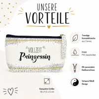 Kosmetiktasche 16 x 9,5 cm  Vollzeit Prinzessin