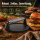 Hamburgerpresse Gusseisen mit Grillmuster für perfekte Burger