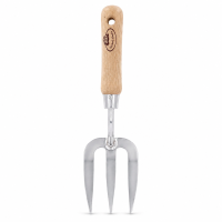 Handgabel Garten mit Holzgriff für präzise...