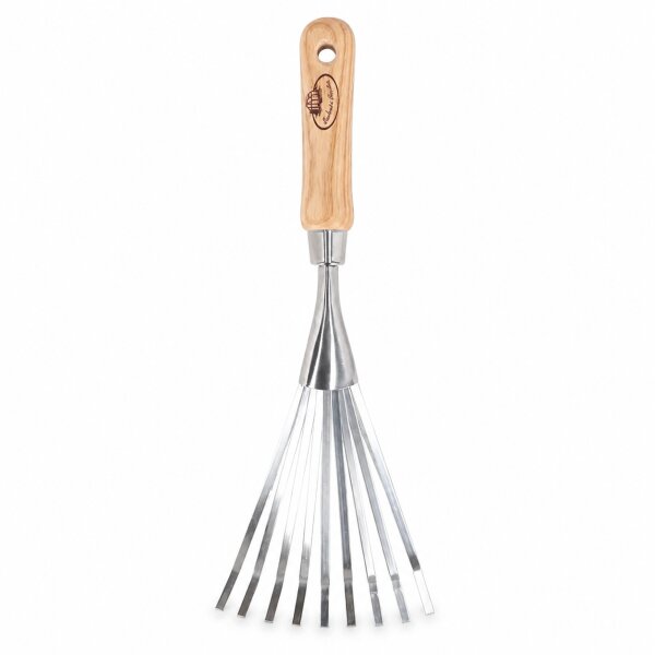 Handrechen mit Holzgriff für präzise Beetpflege