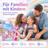 Kinderpflaster Einhorn 63x19mm Bunt Lila - Motivpflaster für Kinder