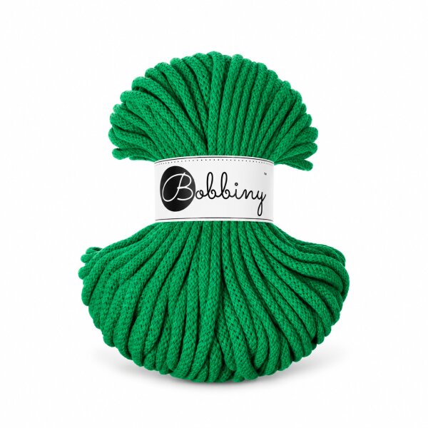 Baumwollkordel 5mm 50m Grün - Jade Green aus recycelter Baumwolle