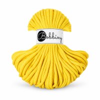 Makramee Kordel 5mm 50m Gelb - Baumwollkordel Canary Yellow geflochten