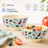 Müslischale Kinder 15cm Blau hellblau Melamin ABC Design Snackschale