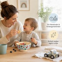 Müslischale Kinder 15cm Blau hellblau Melamin ABC Design Snackschale