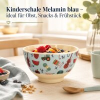 Kinderschale Melamin 300ml Blau hellblau kleine Schüssel für Kinder