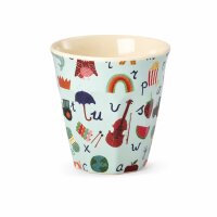 Melaminbecher für Kinder 7,5x7 cm Blau Pastellblau...