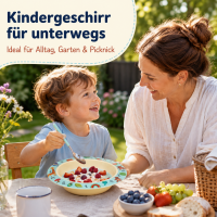 Kinderschüssel 20cm Blau Aquahellblau - Melamin für Kindermahlzeiten