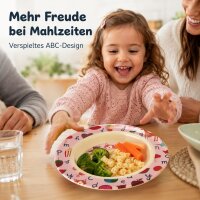 Tiefer Kinderteller 20cm Rosa Pink Kinderschüssel aus Melamin