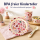 Melamin Kinderteller 22cm Rosa Pink ABC-Teller mit erhöhtem Rand
