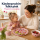 Melamin Kinderteller 22cm Rosa Pink ABC-Teller mit erhöhtem Rand