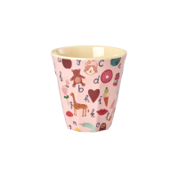 Kinder Trinkbecher 250ml Rosa Pink - Melamin ABC Becher...