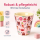 Melaminbecher für Kinder 7,5x7cm Rosa Pink kleiner Becher mit Motiv