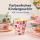 Melaminbecher für Kinder 7,5x7cm Rosa Pink kleiner Becher mit Motiv