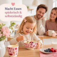 Kinderschüssel Melamin 7,5x15cm Rosa Pink ABC Schale für Snacks