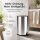 Treteimer 5l Silber Silberfarben - Badmülleimer Edelstahl Softclose