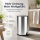 Treteimer 5l Silber Silberfarben - Badmülleimer Edelstahl Softclose