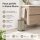Treteimer 5l Braun Taupe - Edelstahl Pedaleimer rund fürs Bad