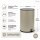 Treteimer 5l Braun Taupe - Edelstahl Pedaleimer rund fürs Bad