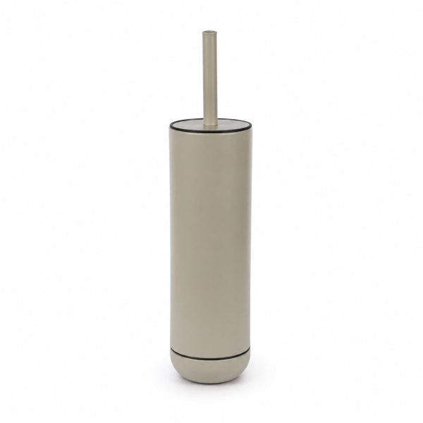 WC-Garnitur freistehend 9x39cm Beige Taupe Edelstahl