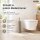 WC-Garnitur freistehend 9x39cm Beige Taupe Edelstahl
