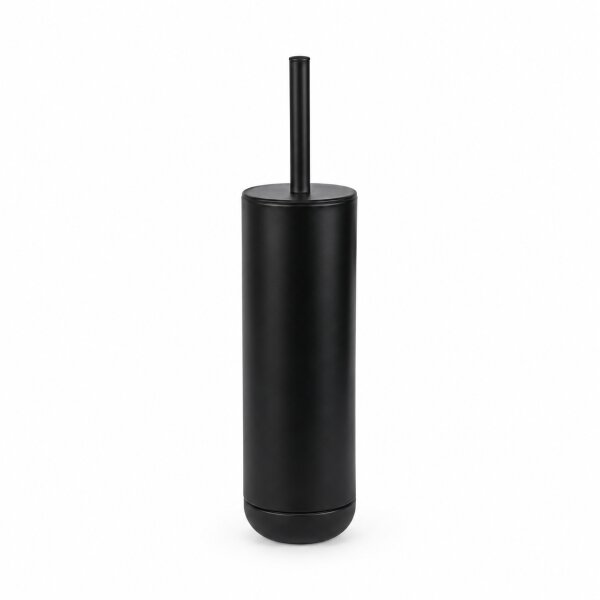WC Garnitur Edelstahl schwarz 9x39cm Matt Black freistehend