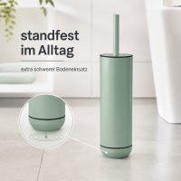 WC-Bürstenhalter 9x39cm Grün Mintgrün Edelstahl freistehend