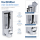 Nachfüllbarer Wand Seifenspender 380ml Silber silberfarben Bad