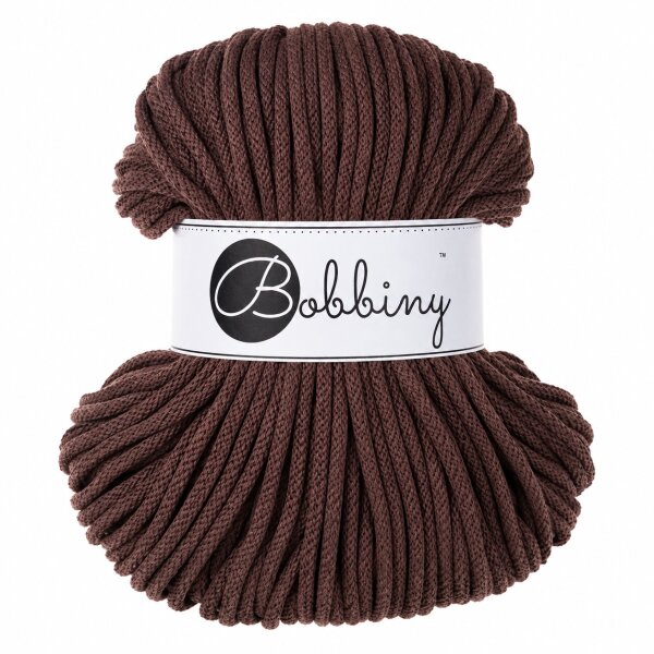 Makramee Kordel 5mm 50m Braun - Flechtgarn Chocolate Brown Baumwolle