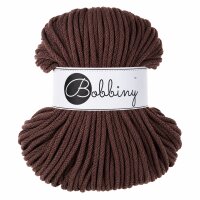 Makramee Kordel 5mm 50m Braun - Flechtgarn Chocolate Brown Baumwolle