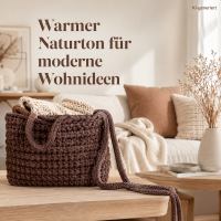 Makramee Kordel 5mm 50m Braun - Flechtgarn Chocolate Brown Baumwolle