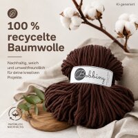 Makramee Kordel 5mm 50m Braun - Flechtgarn Chocolate Brown Baumwolle