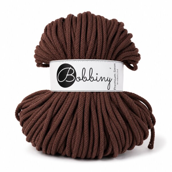 Makramee Kordel 5mm 100m Braun - Flechtkordel Chocolate Brown