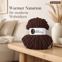 Makramee Kordel 5mm 100m Braun - Flechtkordel Chocolate Brown