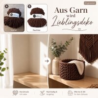 Makramee Kordel 5mm 100m Braun - Flechtkordel Chocolate Brown