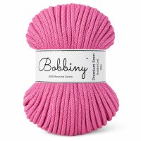 Baumwollkordel 5mm 100m Rosa - Bubblegum Pink für...