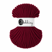 Baumwollkordel 5mm 100m Rot - Red Velvet Makramee Kordel...