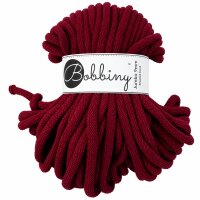Bobbiny Baumwollkordel - Flechtkordel 9 mm - 30 m Red Velvet