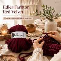 Bobbiny Baumwollkordel - Flechtkordel 9 mm - 30 m Red Velvet