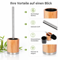 OUTLET - RESTPOSTEN - Testrut WC-Garnitur Bonja Bambus