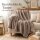 Kuscheldecke 150x200 Grau Taupe - Fleecedecke Fellimitat Sofa