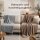 Kuscheldecke 150x200 Grau Taupe - Fleecedecke Fellimitat Sofa