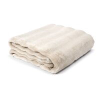 Kuscheldecke 150x200 cm Natur Creme - Fellimitat Fleece...