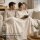 Kuscheldecke 150x200 cm Natur Creme - Fellimitat Fleece Wohndecke