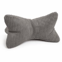 Leseknochen anthrazit 42x22cm Grau - Flauschcord Nackenkissen